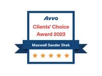 Avvo | Clients' Choice | Award 2023 | Maxwell Sander Shek