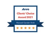 Avvo | Clients' Choice | Award 2021 | Maxwell Sander Shek