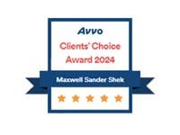 Avvo | Client's Choice | Award 2024 | Maxwell Sander Shek